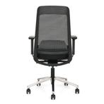 MN Lissabon Netweave Bureaustoel Zwart Chroom, Zwart, Nieuw, Ophalen of Verzenden, Bureaustoel