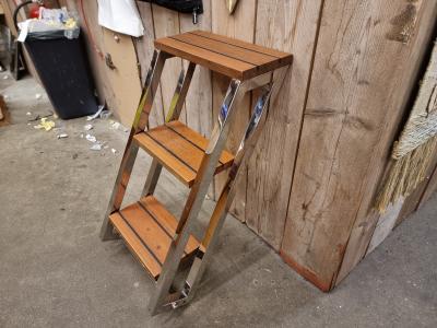 Trap rvs met teak treden, Watersport en Boten, Bootonderdelen, Gebruikt