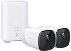 EufyCam 2 Pro Duo Pack – 2 camera’s + HomeBase 2, Ophalen of Verzenden, Zo goed als nieuw, Buitencamera