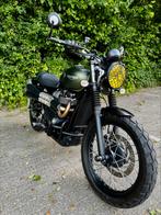 Triumph Street Scrambler 900 - Mat Groen - 2018 - 5262 km, Motoren, 2 cilinders, 900 cc, Particulier, Meer dan 35 kW