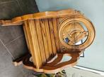 Houten handgemaakte stoelen met paarden motief, Ophalen, Minder dan 75 cm, Zo goed als nieuw, 50 tot 75 cm