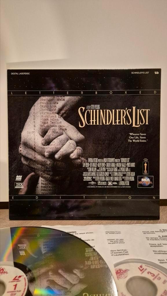 Schindler's List Laserdisc, Cd's en Dvd's, Vinyl | Filmmuziek en Soundtracks, Zo goed als nieuw, 12 inch, Ophalen of Verzenden