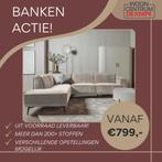 Grote bankenactie – direct leverbaar vanaf €799, Ophalen, Overige maten, Hoekbank, Stof