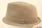 nieuwe hoed Trilby Hawkins bruin grijs maat 58 unisex, Hoed, Hawkins, Nieuw, Ophalen of Verzenden