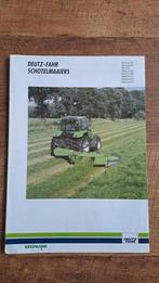 Folder DEUTZ FAHR Schotelmaaiers, Ophalen of Verzenden, Zo goed als nieuw, Folder