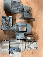 3x 3fase electro motor met reductor, Ophalen of Verzenden, Gebruikt, Elektromotor