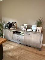 Goossens Dressoir Malaga, 2 deuren 2 laden met 1 open vak, Huis en Inrichting, Ophalen, Gebruikt, 100 tot 150 cm, Eikenhout