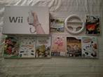 nintendo wii met 8 spelletjes, Spelcomputers en Games, Spelcomputers | Nintendo Wii, Ophalen, Met games