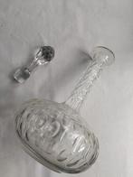 Kristallen karaf met stop, Antiek en Kunst, Antiek | Glas en Kristal, Ophalen of Verzenden