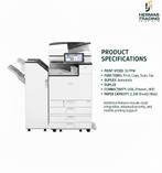 Ricoh IM C3500+ finisher (Nieten functie), Computers en Software, Printers, Kleur printen, All-in-one, Refurbished, Ricoh