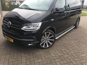 VW T6 Sidebars buis 60 mm met RVS treeplank beschikbaar voor biedingen