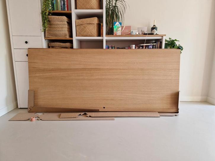 Skantrae Eiken Opdekdeur 88x211cm - Nieuwstaat, Doe-het-zelf en Verbouw, Deuren en Horren, Zo goed als nieuw, Binnendeur, 200 tot 215 cm