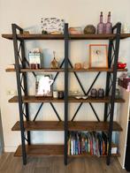 Mooie open wandkast met houten planken, Ophalen, Zo goed als nieuw, Minder dan 150 cm, 150 tot 200 cm