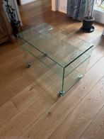 Glazen TV Meubel, Huis en Inrichting, Ophalen, Gebruikt, 100 tot 150 cm, Glas