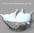 Van 99,95€ : Rivièra maison fruitschaal & 4pcs XL sier fruit, Huis en Inrichting, Ophalen of Verzenden, Nieuw