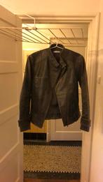 Leren jas. Promod. Donkergroen. Maat 40., Promod, Jasje, Gedragen, Groen
