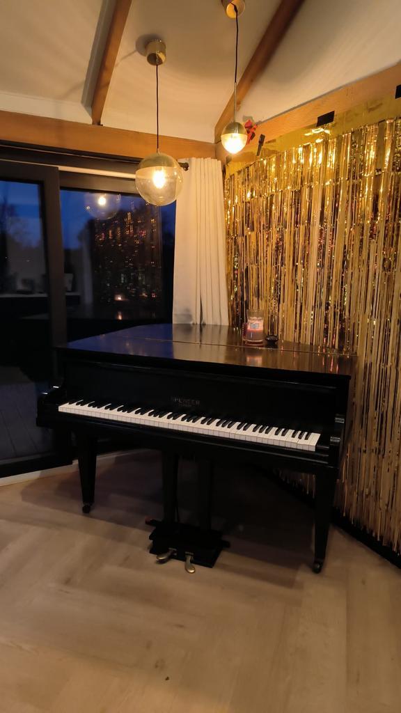 Gedemonteerde Baby Grand Vleugel - Restauratieproject, Muziek en Instrumenten, Piano's, Gebruikt, Vleugel, Zwart, Ophalen