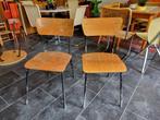 2 x vintage schoolstoel, Huis en Inrichting, Ophalen, Gebruikt, Eén