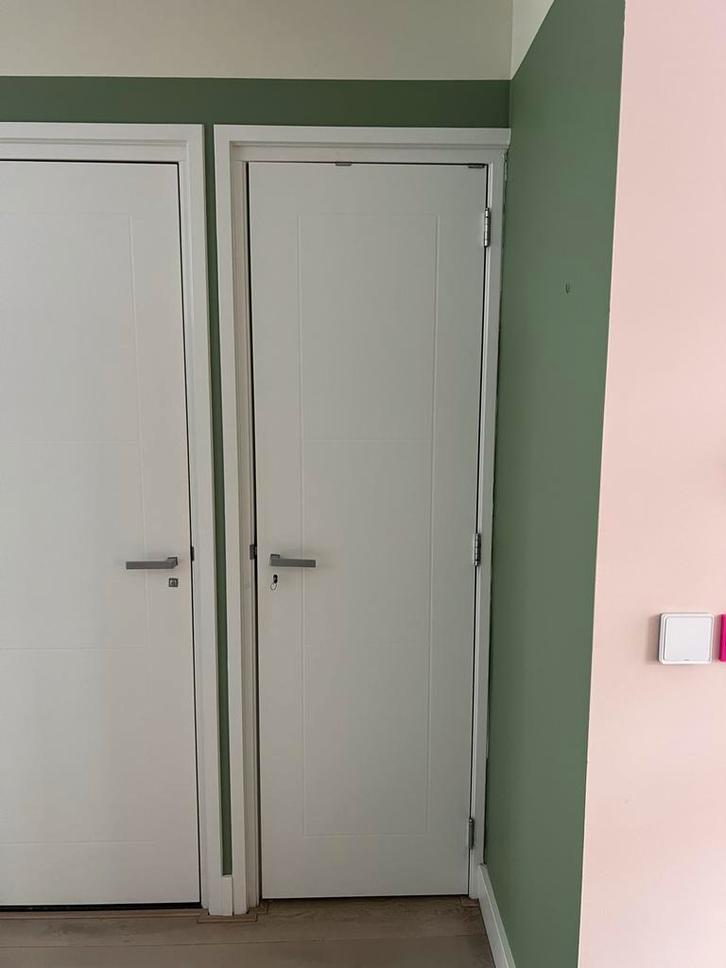 Svedex Binnendeur 211,6 x 62,5 RAL9010 Rechtsdraaiend, Doe-het-zelf en Verbouw, Deuren en Horren, Zo goed als nieuw, Binnendeur