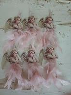 Mooie brocante engeltjes met veren,kerst, Antiek en Kunst, Curiosa en Brocante, Ophalen of Verzenden