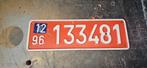Shape België licenceplate, kentekenplaat, nummerplaat, Verzamelen, Ophalen of Verzenden, Gebruikt, Auto's