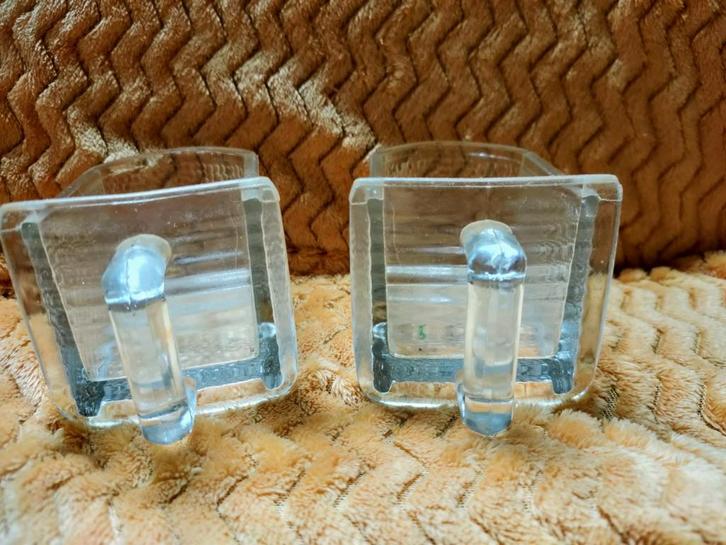 Vintage Glazen Grutterbakjes - Set van 2, Antiek en Kunst, Antiek | Glas en Kristal, Ophalen of Verzenden