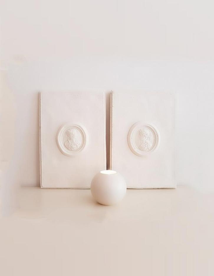 Set van 2 prachtige wandplaten, wanddecoratie, Antiek en Kunst, Curiosa en Brocante, Ophalen of Verzenden