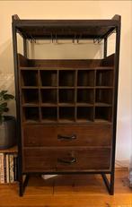 Houten wijnkast, Huis en Inrichting, Ophalen, Gebruikt, 15 tot 25 flessen, 75 cm of meer