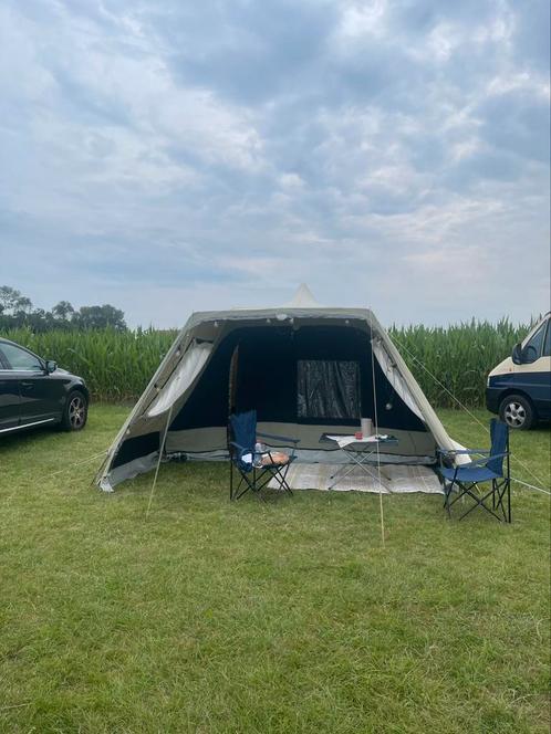 De Wit pyramide tent makkelijk opzetten, Caravans en Kamperen, Tenten, tot en met 4, Gebruikt, Ophalen