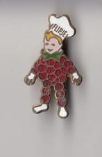 Flipje van Tiel Betuwe Jam emaille broche, Verzamelen, Gebruikt, Niet vindbaar, Niet vindbaar, Speldje of Pin