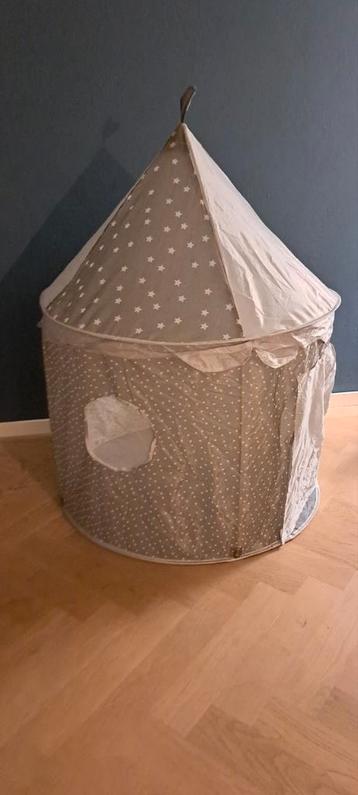 Circustent Speeltent Grijs met Stippen - 135cm hoog beschikbaar voor biedingen
