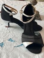Prachtig zwart met zilver danschoenen 41 (5cm hak), Sport en Fitness, Dansen, Ophalen of Verzenden, Zo goed als nieuw, Schoenen