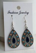 Oorbellen bohemian - boho - ibiza - hippie - stijl, Ophalen of Verzenden, Nieuw, Overige materialen, Hangers