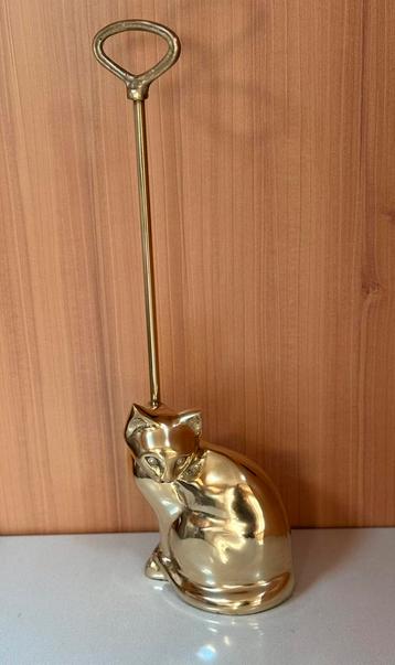 Zeldzame Deense vol messing deurstopper Jaren 50/60 beschikbaar voor biedingen