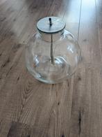 Olie lamp grote glazen bol, Minder dan 50 cm, Glas, Zo goed als nieuw, Ophalen