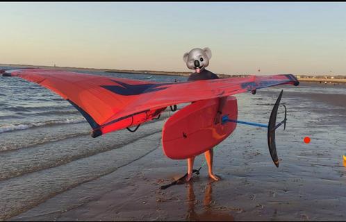 F one compl. beginnerset incl carbon foil, 3 wing 4,6 en 8m2, Watersport en Boten, Wingsurfen, Zo goed als nieuw, Ophalen