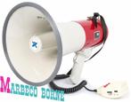 Megafoon 50 Watt met Sirene, Record, externe micro, MEG050 B, Vonyx, Overige typen, Nieuw, Info@marbeco.nl