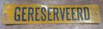 GERESERVEERD  Plaat, Ophalen of Verzenden