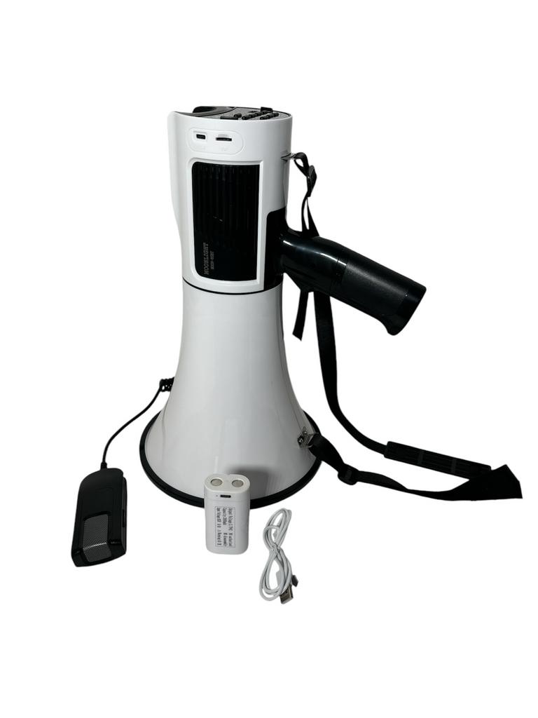 Megafoon 85 W met oplaadbare accu, Ophalen of Verzenden, Zo goed als nieuw, Minder dan 60 watt, Overige merken