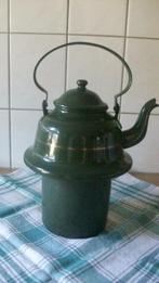 Emaille zakketel, donkergroen, Ophalen of Verzenden