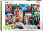 Eurographics - Sewing Room Kittens - 48XL stukjes, Ophalen of Verzenden, Minder dan 500 stukjes, Nieuw, Legpuzzel