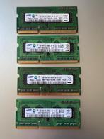 2GB SO-DIMM ddr3 1333 MHz Samsung 4 stuks, Computers en Software, RAM geheugen, Gebruikt, 8 GB, DDR3, Ophalen of Verzenden