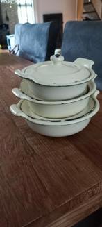 3 geemaileerde pannetjes, Antiek en Kunst, Antiek | Emaille, Ophalen of Verzenden