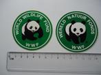 sticker WWF WNF Panda logo Natuurfonds retro wildlife world, Verzamelen, Stickers, Overige typen, Zo goed als nieuw, Verzenden