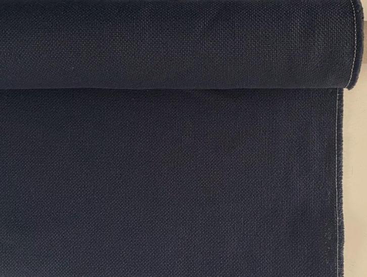 De Ploeg Varano; blauw; 3,7 meter vintage meubelstof, Hobby en Vrije tijd, Stoffen en Lappen, Nieuw, Wol, 120 cm of meer, 200 cm of meer