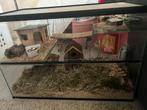 Knaagdierhok + complete set accessoires, Gebruikt, Hamster, Hok, 75 tot 110 cm