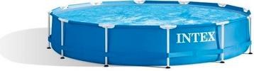 Intex metalen frame zwembad- 3.66meter met filterpomp beschikbaar voor biedingen