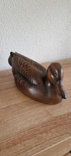Grote houten eend - decoratief beeld, Ophalen of Verzenden