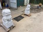 granieten chinese leeuwtjes met balletje in de bek, Tuin en Terras, Tuinbeelden, Ophalen of Verzenden, Steen