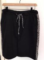 Leuk zwart rokje met tijgerprint bies, Pescara - maat L, Kleding | Dames, Rokken, Zwart, Maat 42/44 (L), Pescara, Ophalen of Verzenden